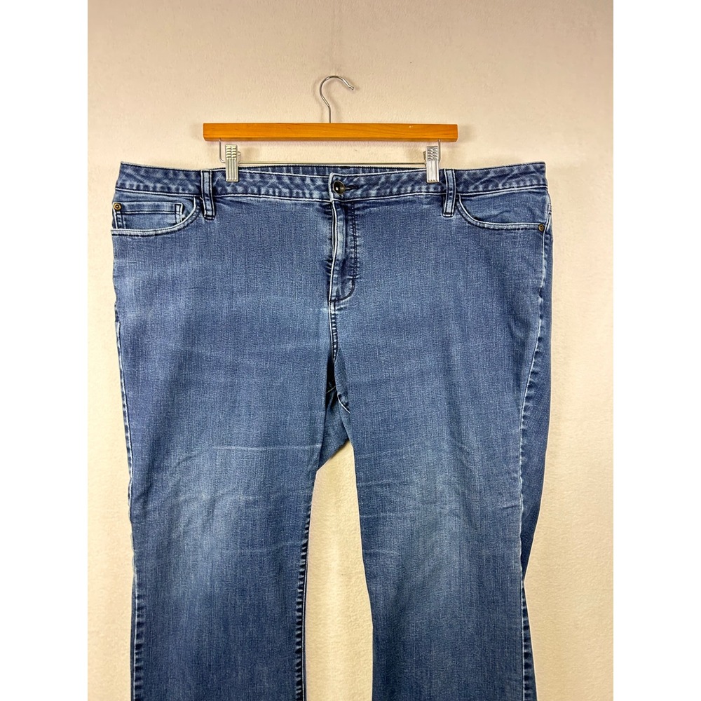 A.N.A New Arrivals Women's Plus Size 24w Blue Wash Bootcut Jeans View 4